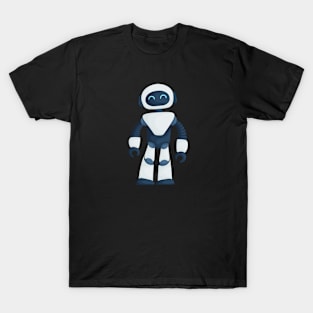 Cartoon White Robot T-Shirt